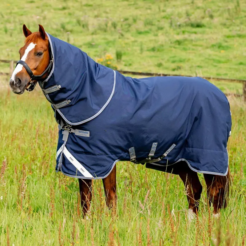 Rhino Plus 100g Turnout Blanket - Navy/Titanium/Classic Blue-3