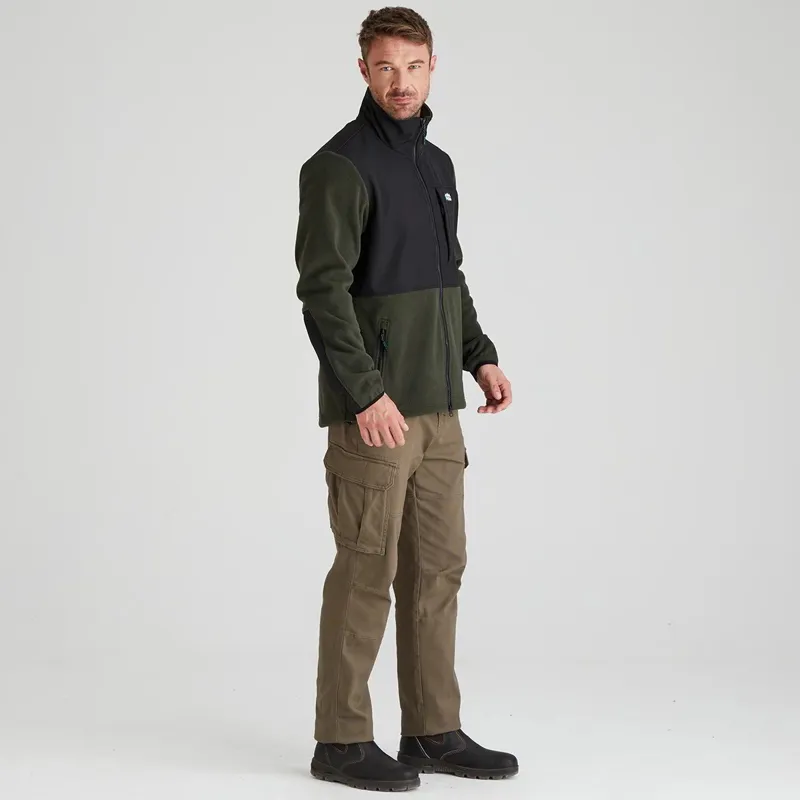 Ridgeline Hybrid Fleece Men's Jacket - Deep Forest/Black-1