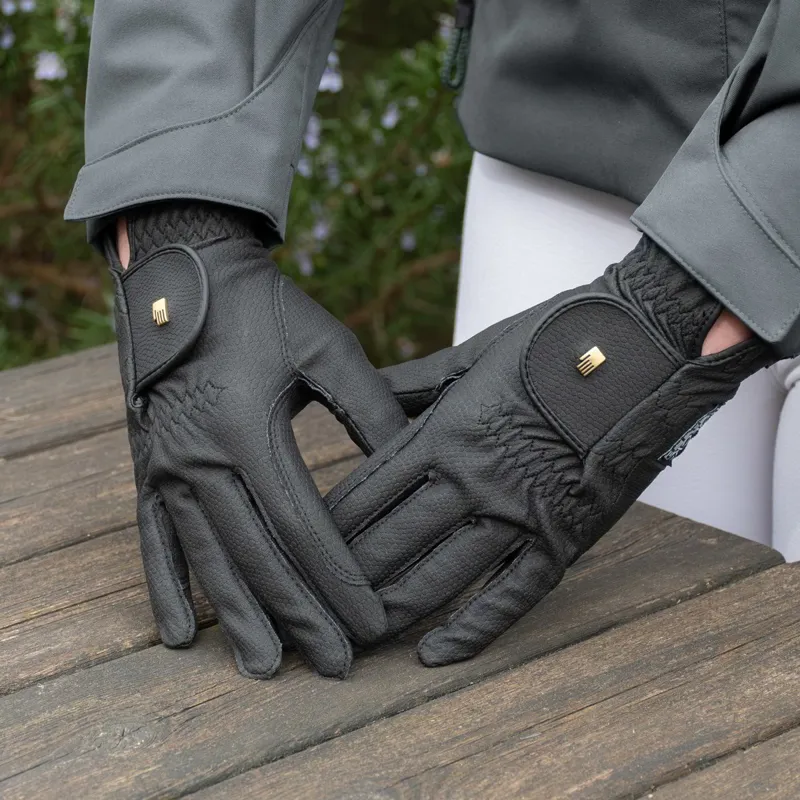 Roeckl Chester Roeck-Grip Adult Riding Gloves - Black-4