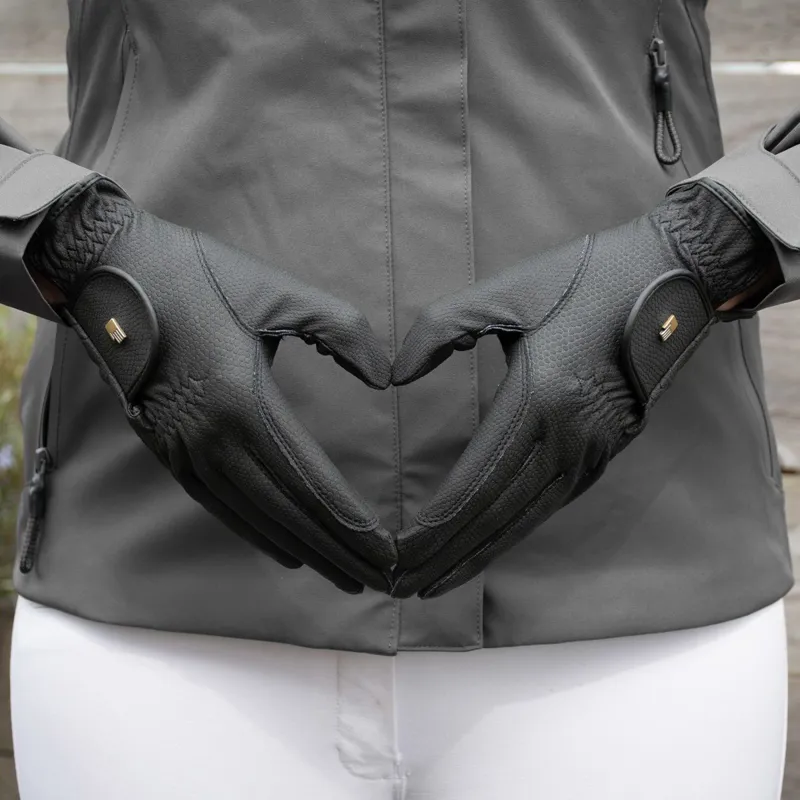 Roeckl Chester Roeck-Grip Adult Riding Gloves - Black-3