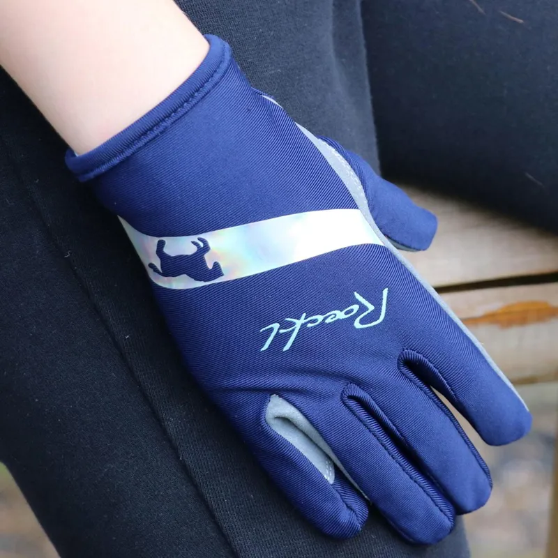Roeckl Kapriole Junior Riding Gloves - Patriot Blue-1