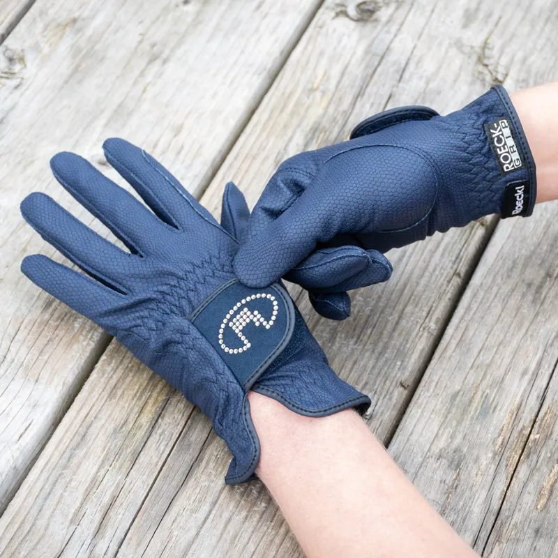 Roeckl Lisboa Adult Riding Gloves - Navy-6