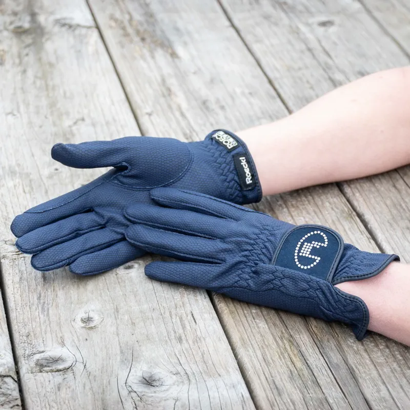 Roeckl Lisboa Adult Riding Gloves - Navy-4