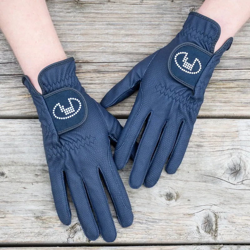 Roeckl Lisboa Adult Riding Gloves - Navy-2