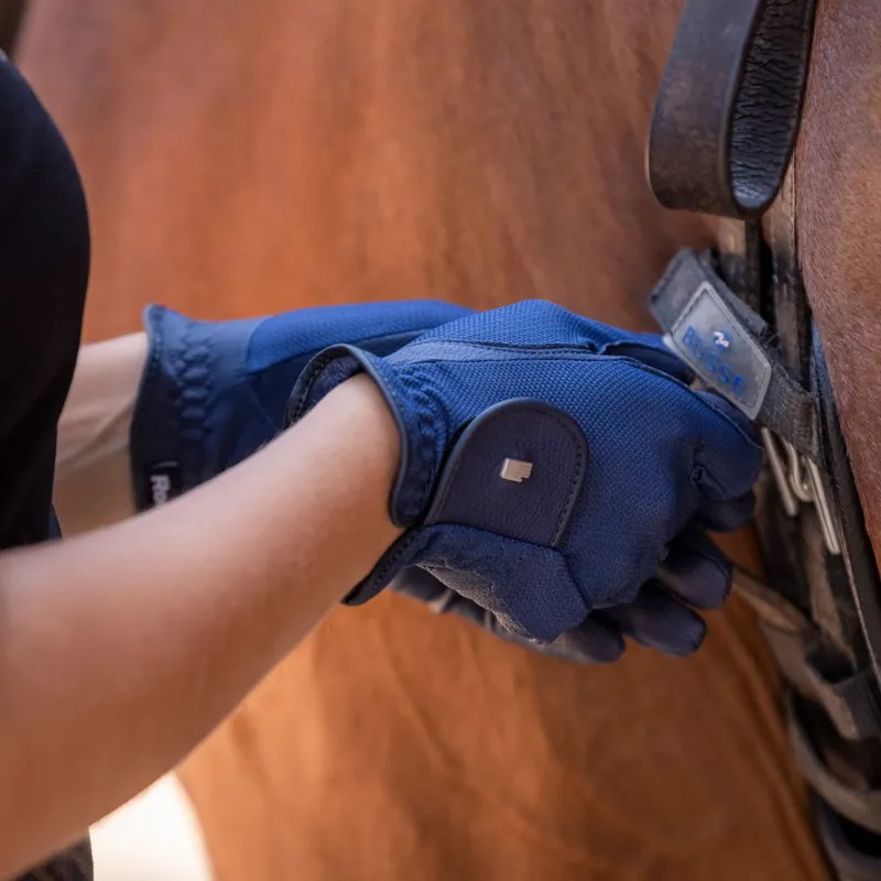 Roeckl Roeck-Grip Lite Adult Riding Gloves - Naval Blue-4
