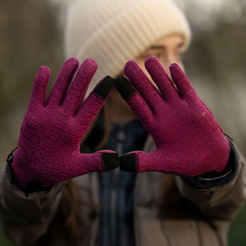Roeckl Weldon Polartec Adult Winter Riding Gloves - Berry-1