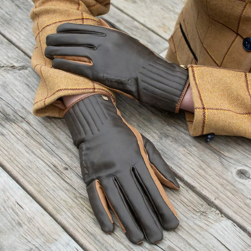 Roeckl Wels Riding Gloves-Mocha Antique-1