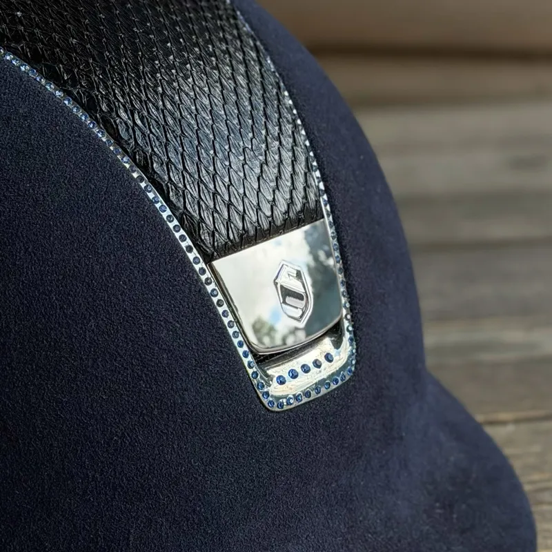 Samshield Premium Python Top 255 Crystal Helmet - Blue/255 Dark Blue-4