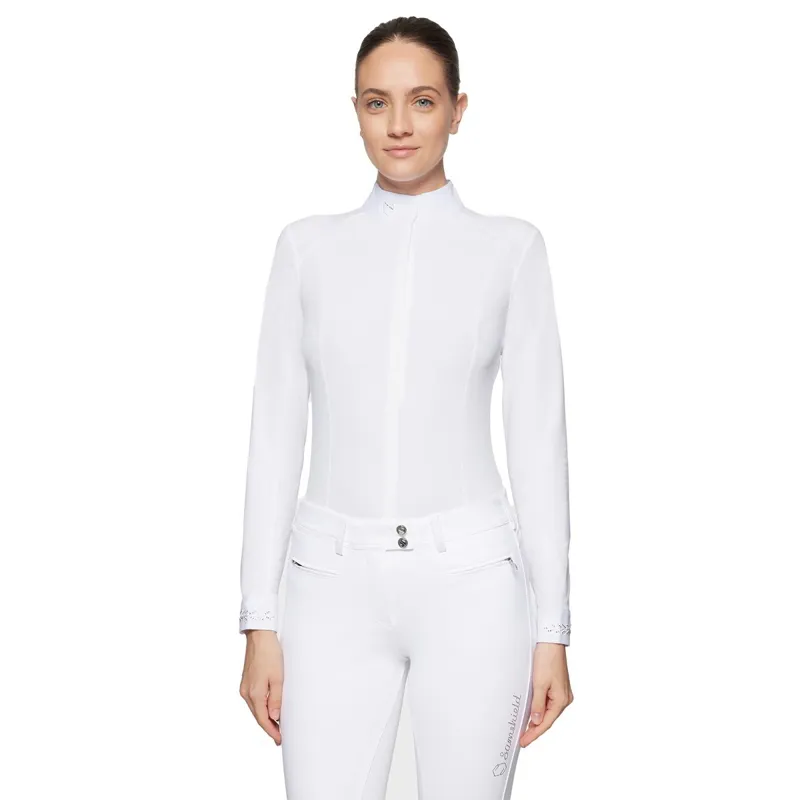 Samshield Aline Crystal Womens Show Shirt - White