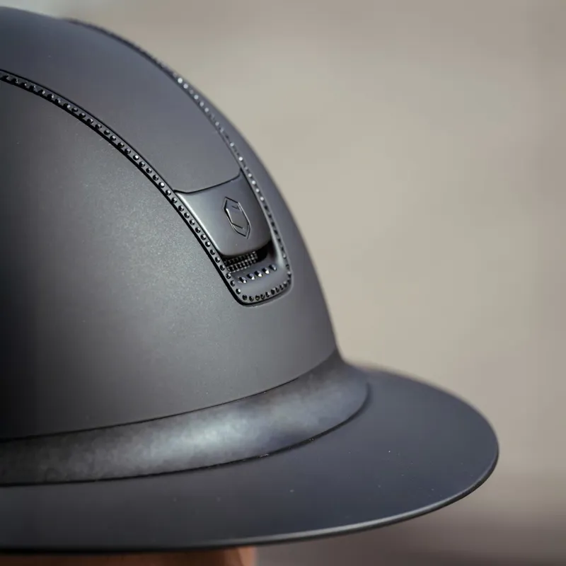 Samshield Miss Shield Shadowmatt 2.0 300 Crystal Riding Helmet - Black-4