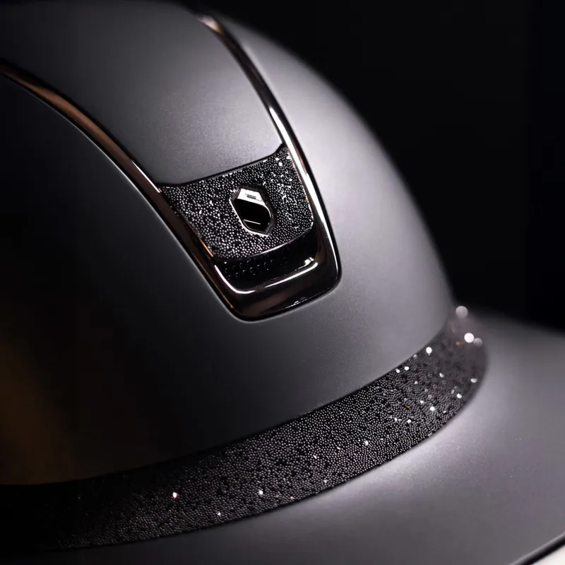 Samshield Miss Shield Shadowmatt 2.0 Crystal Fabric Blason Helmet - Black-3