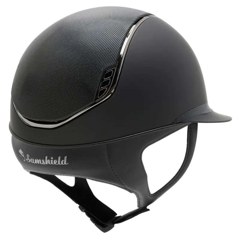 Samshield Miss Shield Shadowmatt 2.0 Full Shimmer Helmet - Black-1
