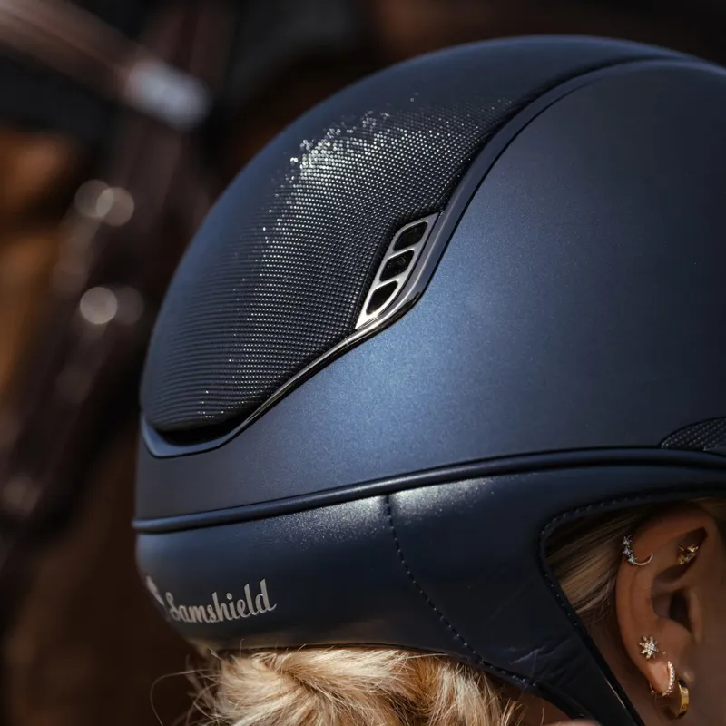 Samshield Miss Shield Shadowmatt 2.0 Full Shimmer Helmet - Blue-3