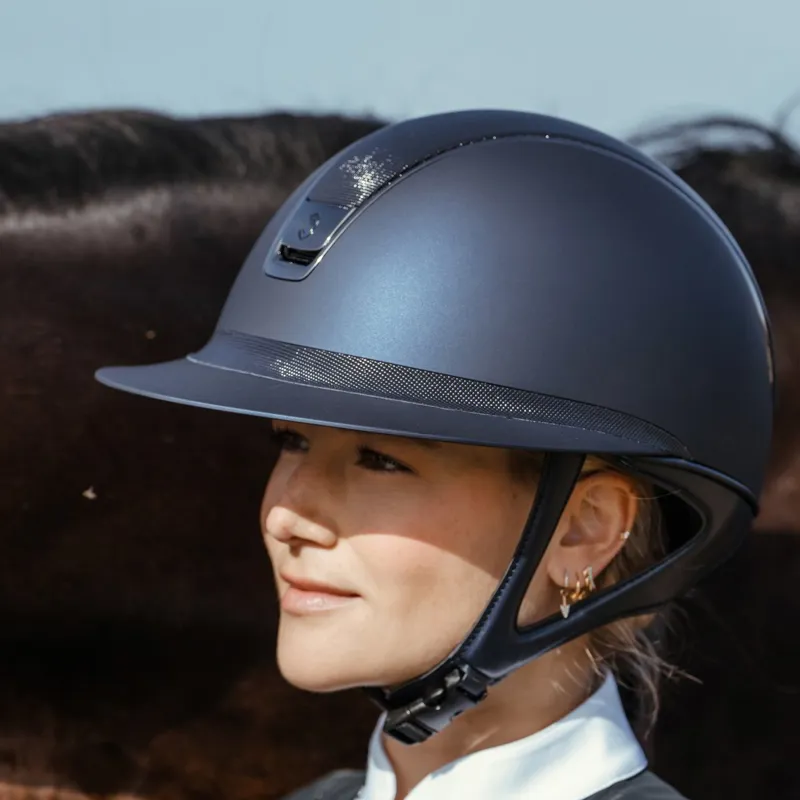 Samshield Miss Shield Shadowmatt 2.0 Full Shimmer Helmet - Blue-4