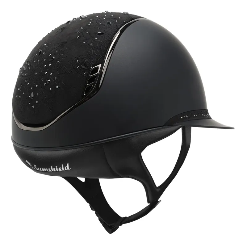 Samshield Miss Shield Shadowmatt 2.0 Crystal Bloom Helmet - Black-1