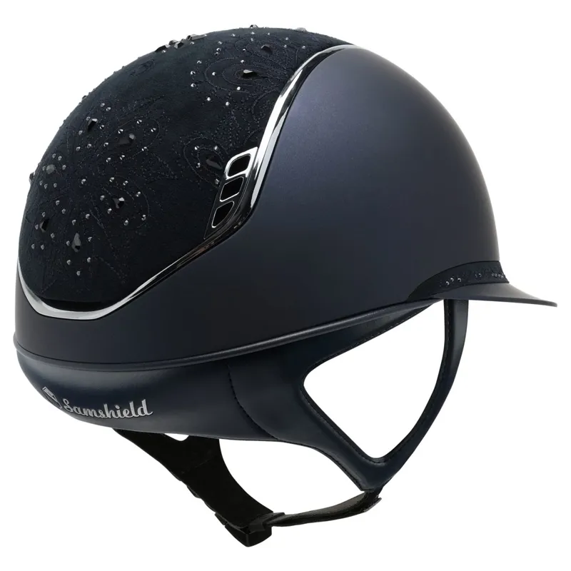 Samshield Miss Shield Shadowmatt 2.0 Crystal Bloom Helmet - Blue-1