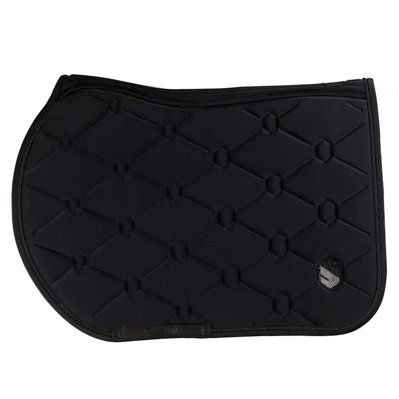 Samshield SpineShield Swarovski Jump Saddle Pad - Black-2