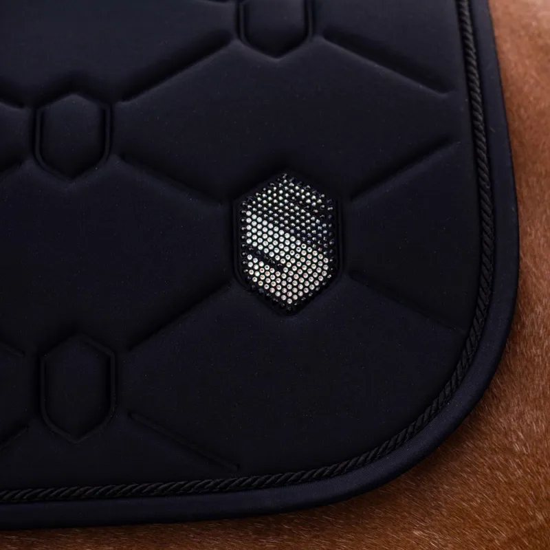 Samshield SpineShield Swarovski Jump Saddle Pad - Black-1
