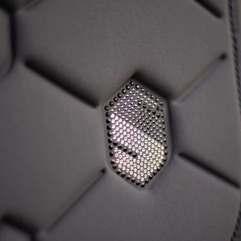 Samshield SpineShield Swarovski Jump Saddle Pad - Anthracite-1