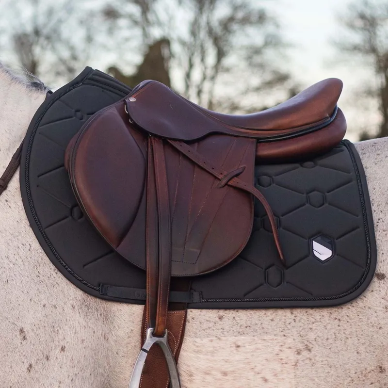 Samshield SpineShield Embroidery Jump Saddle Pad - Anthracite