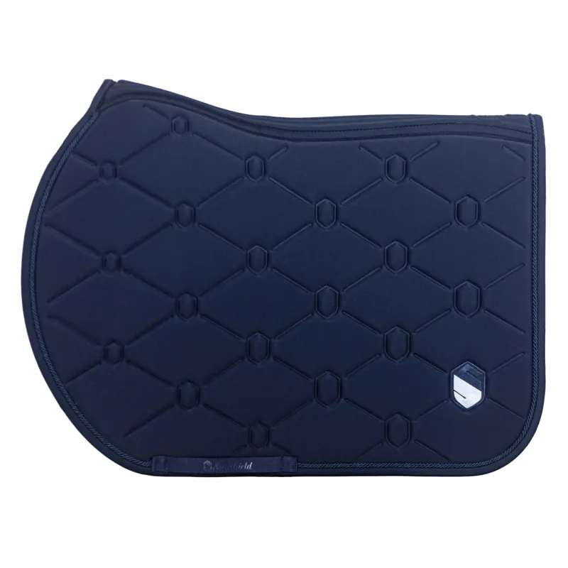 Samshield SpineShield Embroidery Jump Saddle Pad - Blue-1