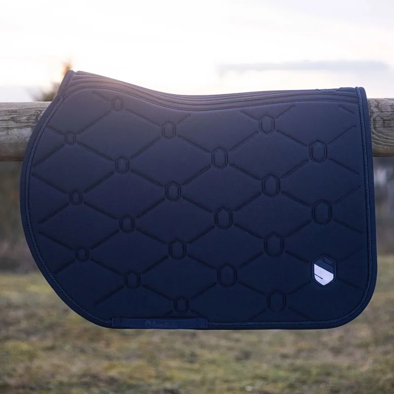 Samshield SpineShield Embroidery Jump Saddle Pad - Blue