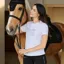 Tommy Hilfiger Malibu Rhinestone Women's T-Shirt - Optic White
