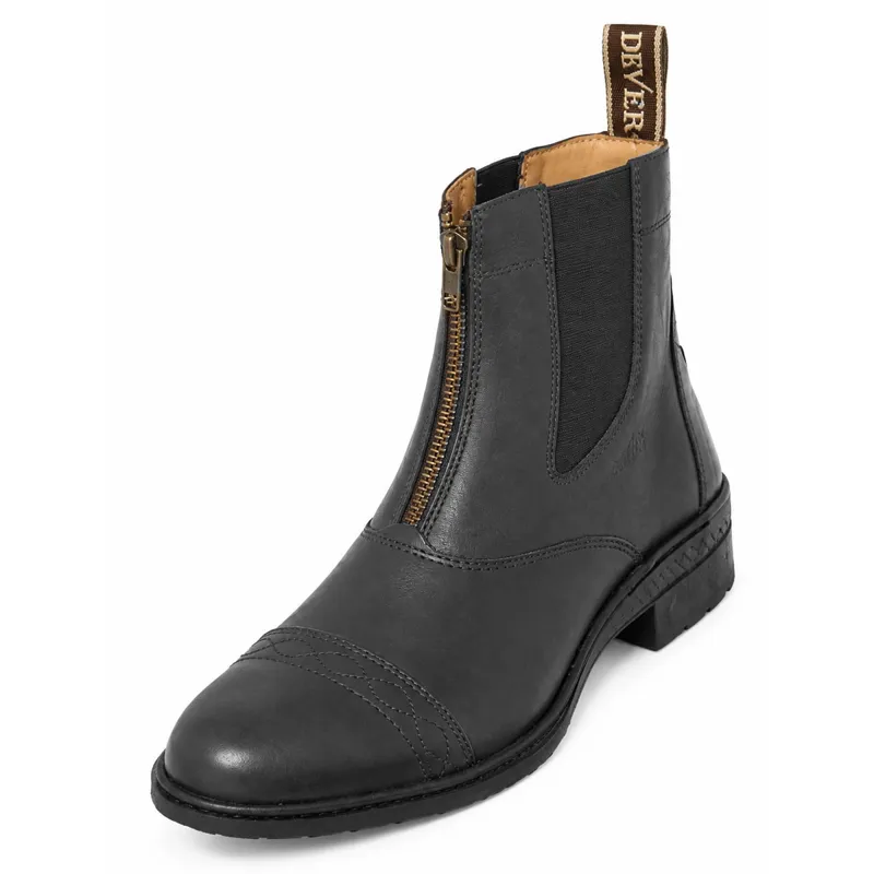 Dever Santiago Adult Zip Paddock Boots - Black