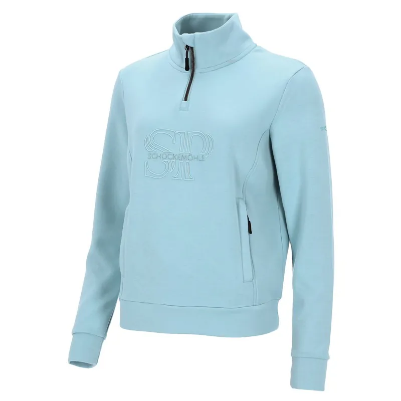 Schockemohle Coletta Women's Quarter Zip Pullover - Milky Blue
