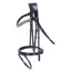 Schockemohle Monza C Removable Flash Bridle - Black/Gold
