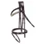 Schockemohle Monza C Removable Flash Bridle - Dark Brown/Gold