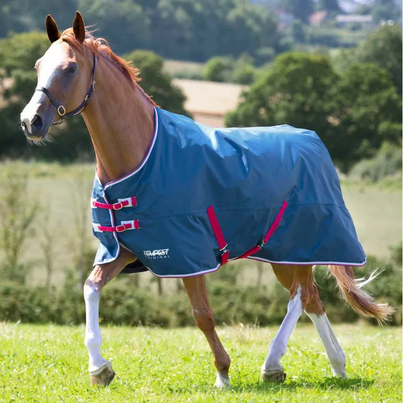 Shires Tempest Original Lite 0g Standard Neck Turnout Blanket - Teal