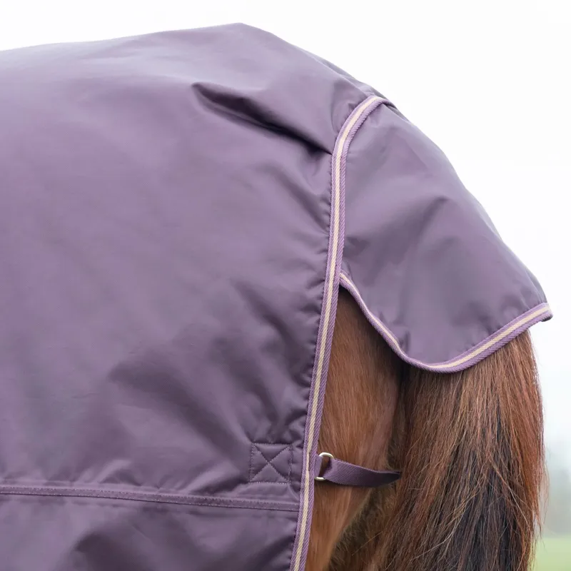 Shires Typhoon 100g Standard Neck Turnout Blanket - Black Cherry-2
