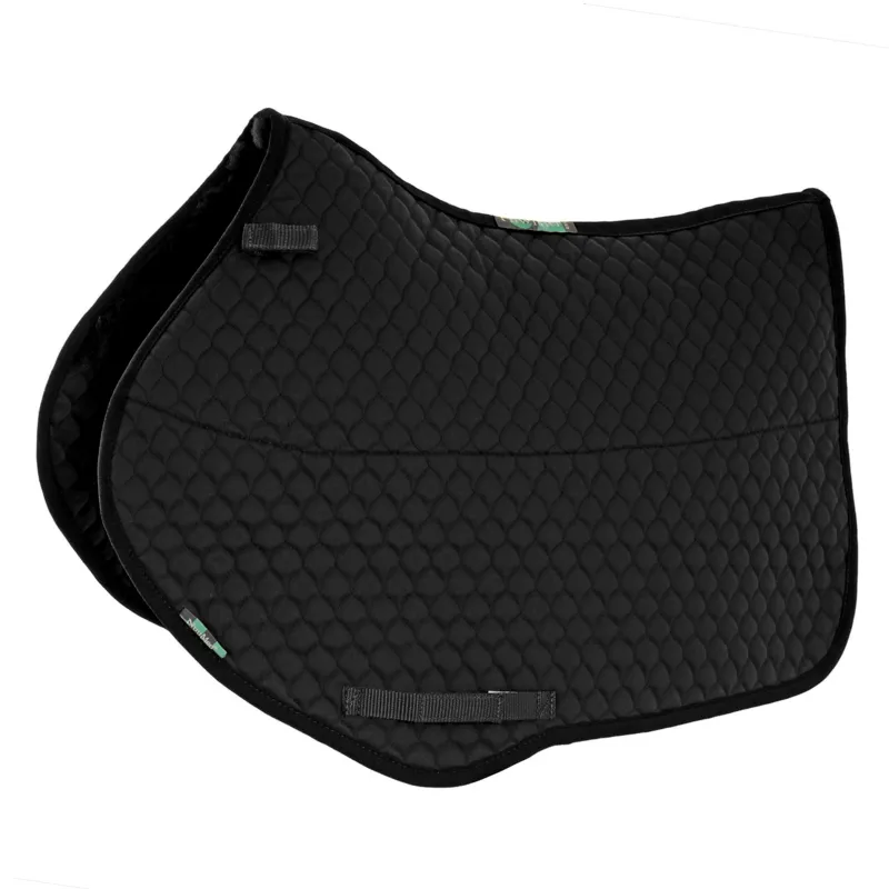 NuuMed Half Wool Close Contact Saddle Pad - Black