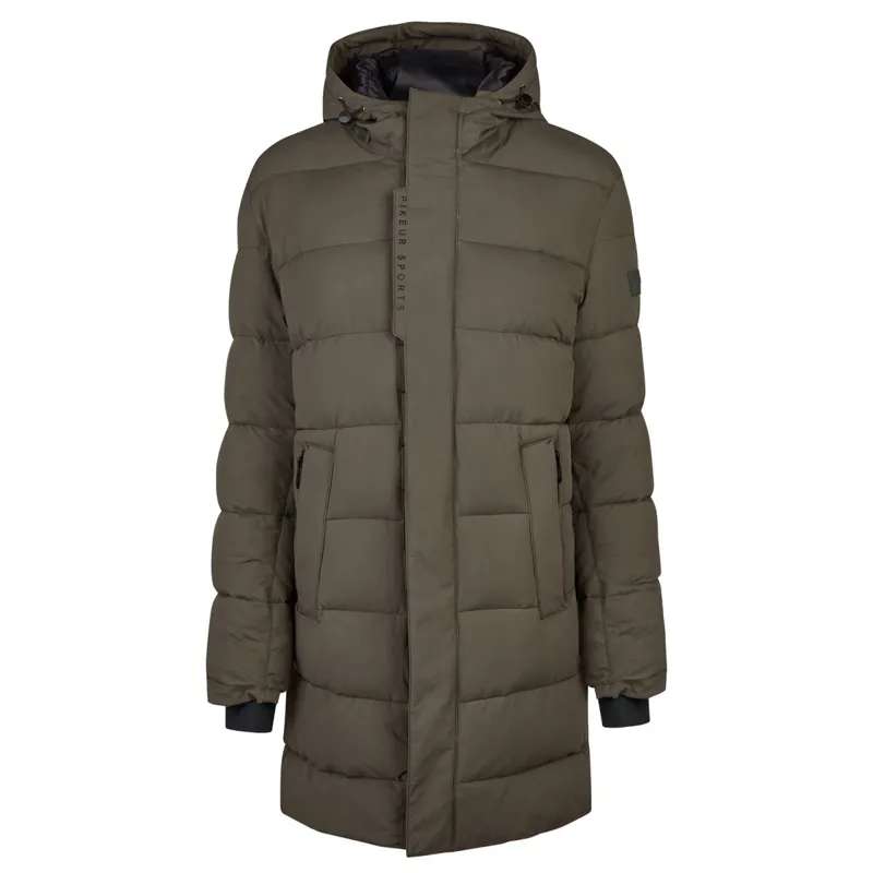 Pikeur Sports 8014 Men's Waterproof Quilted Coat - Deep Khaki