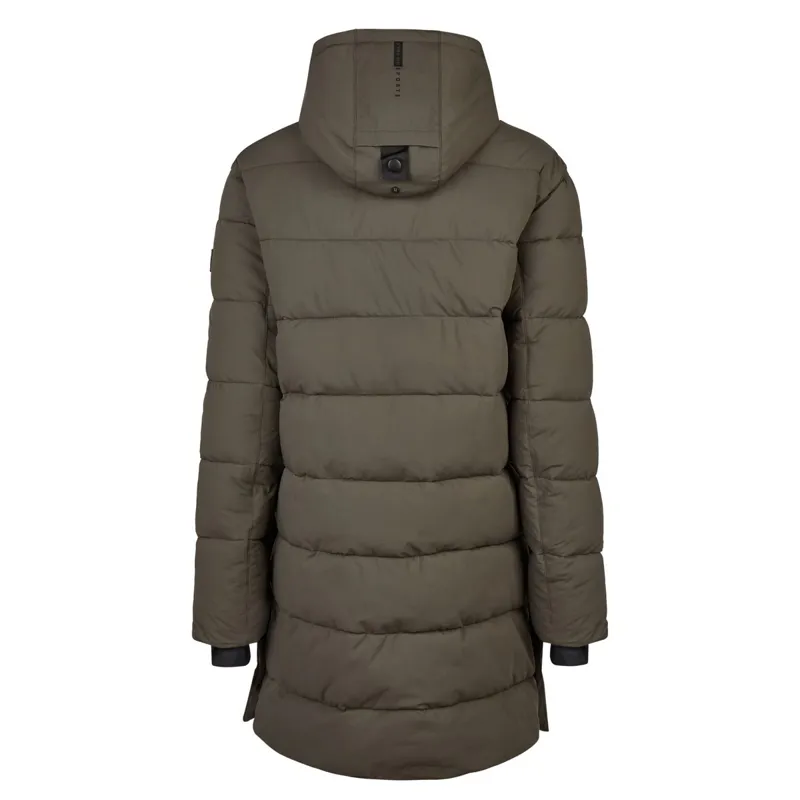 Pikeur Sports 8014 Men's Waterproof Quilted Coat - Deep Khaki-2