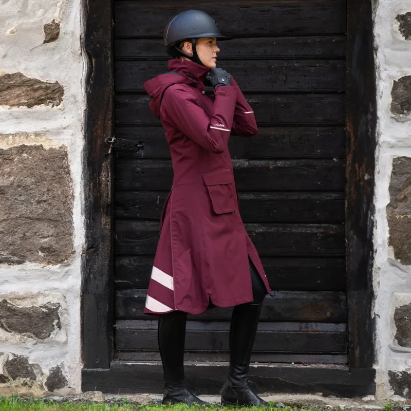 Stierna Stella Winter Womens Long Waterproof Coat - Merlot-1