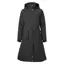 Stierna Nova Women's Long Waterproof Rain Coat - Ebony