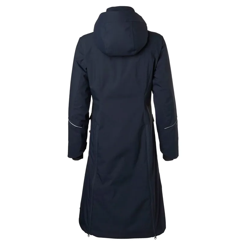 Stierna Nova Women's Long Waterproof Rain Coat - Midnight Navy-8