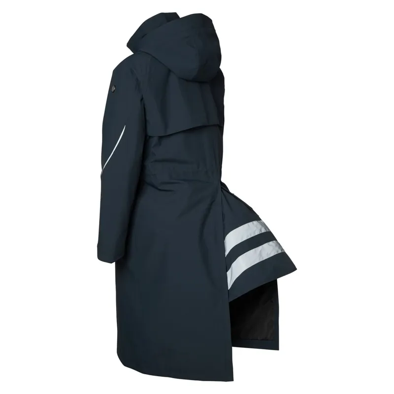 Stierna Sky Men's Long Waterproof Raincoat - Midnight Navy-7