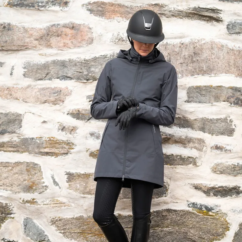 Stierna Storm Women's Waterproof Rain Coat - Ebony-1