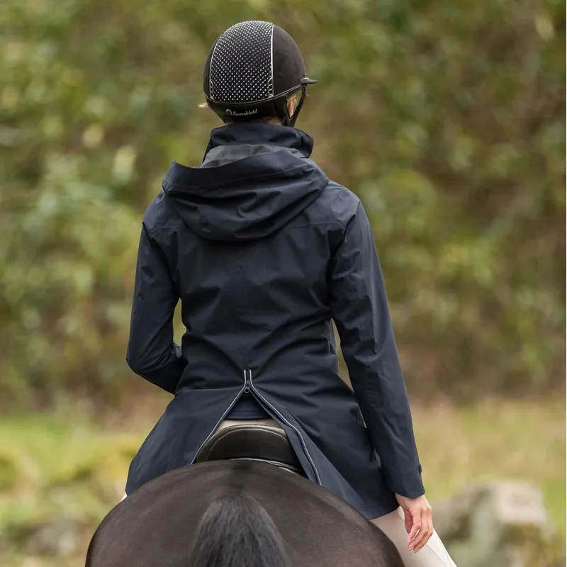 Stierna Storm Womens Waterproof Raincoat - Midnight Navy-4