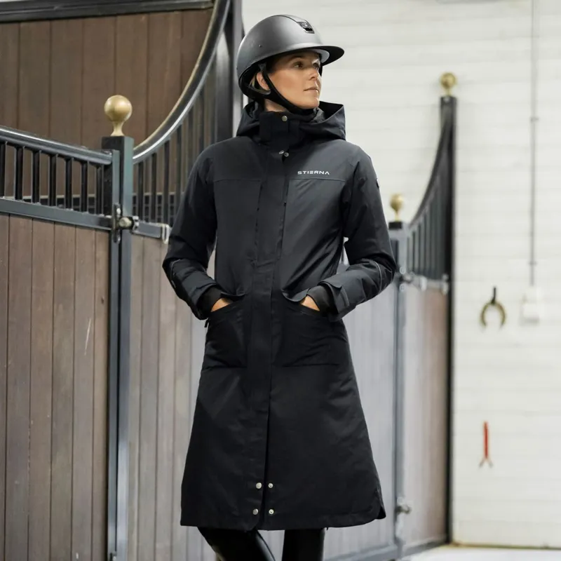 Stierna Stella 2.0 Women's Long Waterproof Coat - Midnight Navy-2
