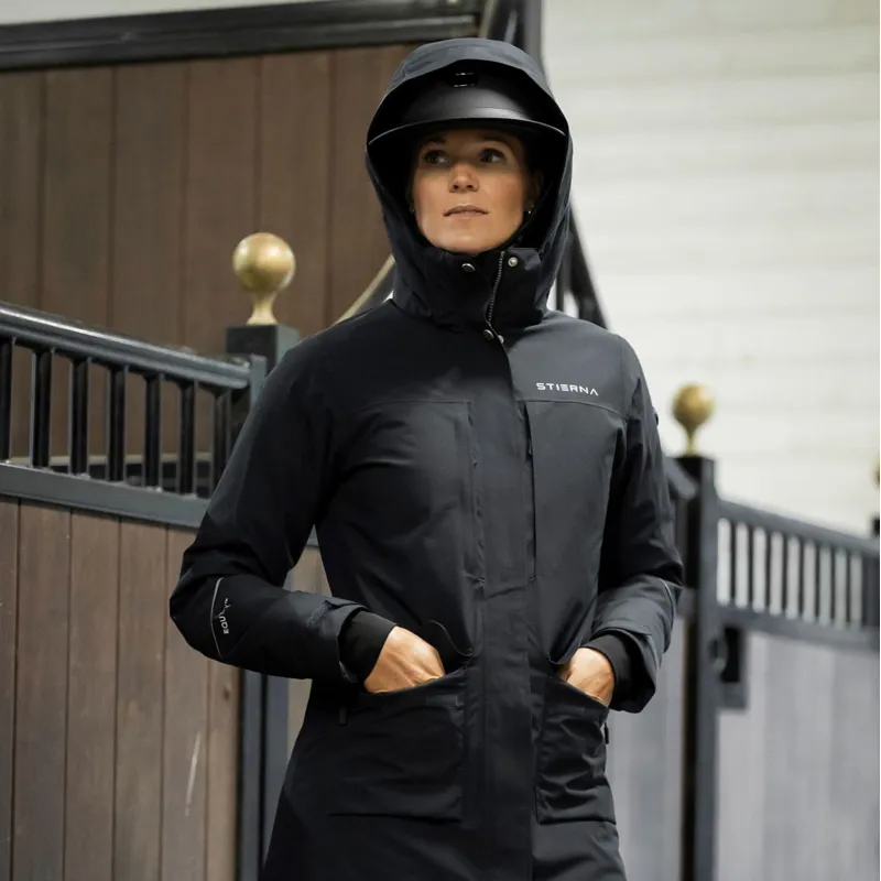 Stierna Stella 2.0 Women's Long Waterproof Coat - Midnight Navy-5