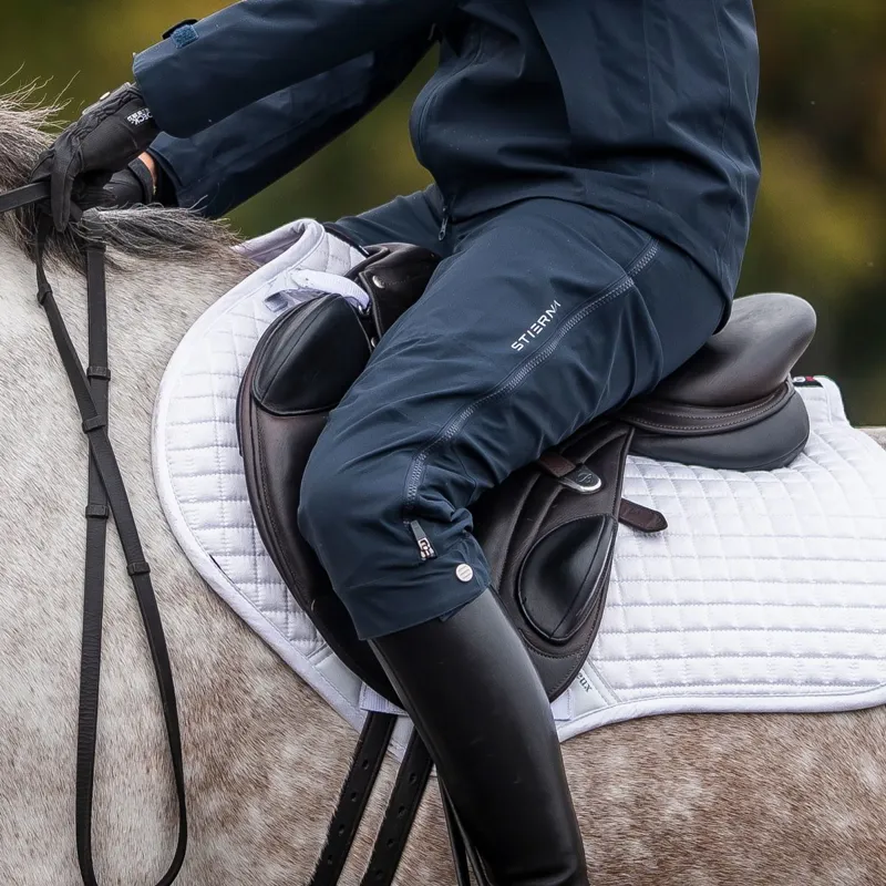 Stierna Storm Womens Short Waterproof Rain Pants - Midnight Navy-1