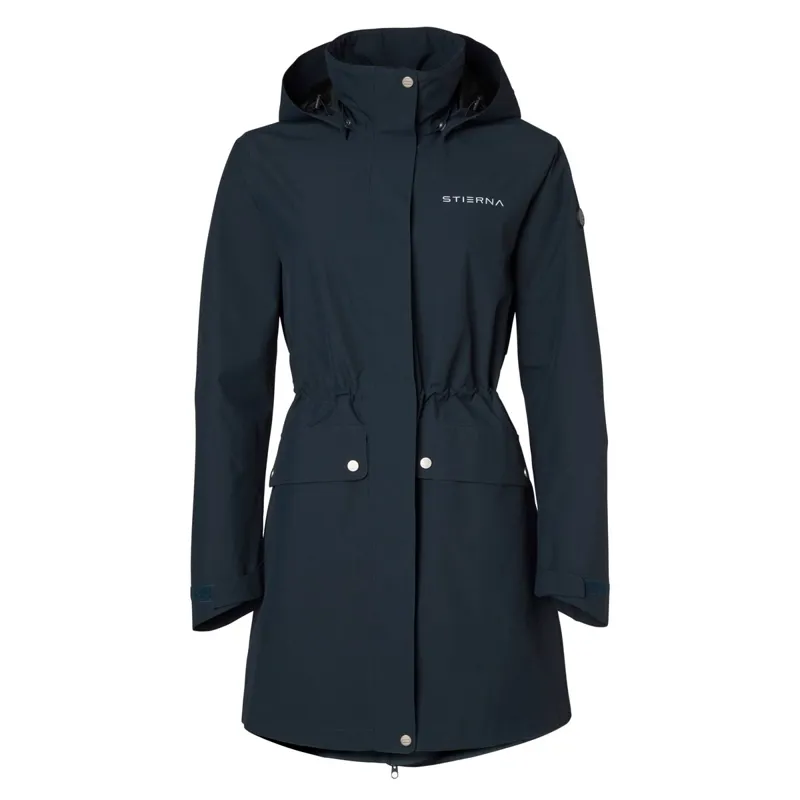 Stierna Cloud Women's Waterproof Rain Parka - Navy