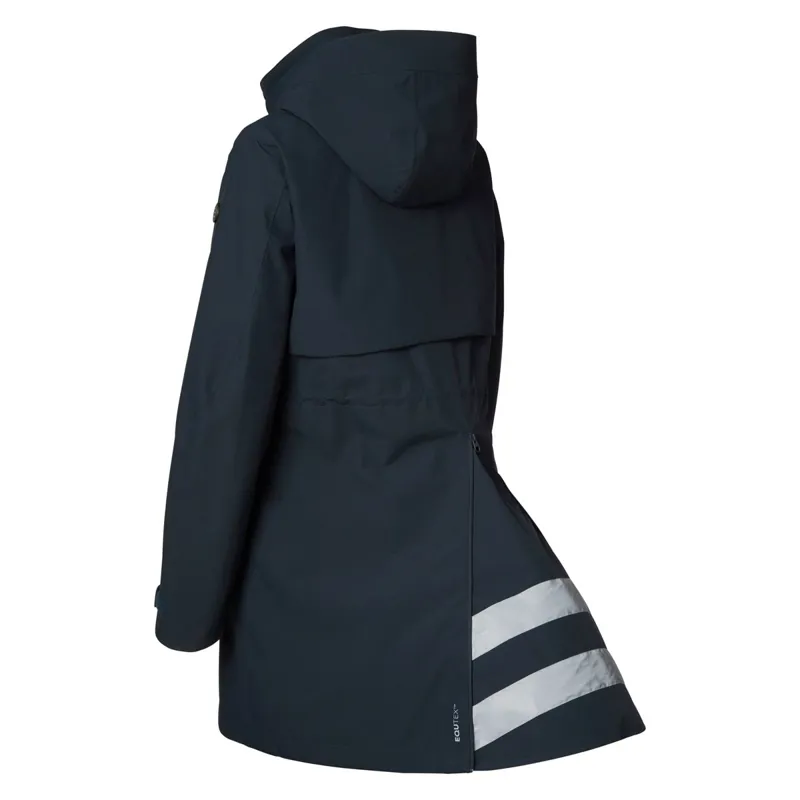 Stierna Cloud Women's Waterproof Rain Parka - Navy-4