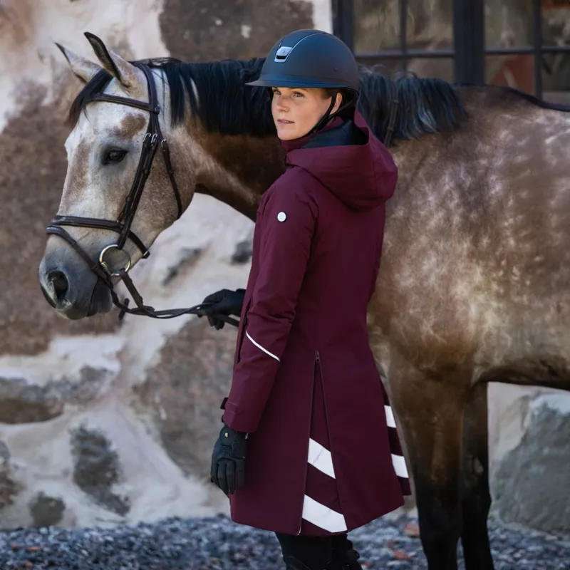 Stierna Stella Winter Women's Short Waterproof Coat - Merlot-1