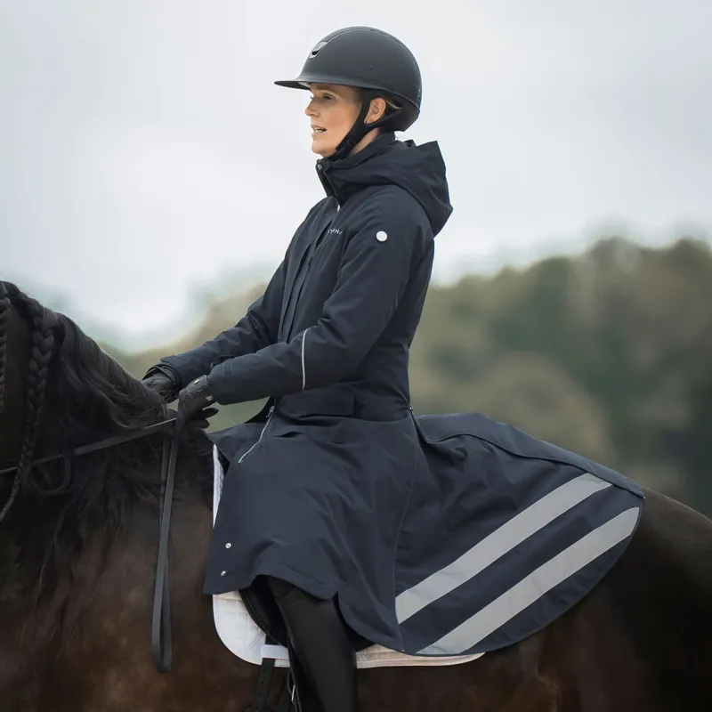 Stierna Stella 2.0 Women's Long Waterproof Coat - Midnight Navy-1
