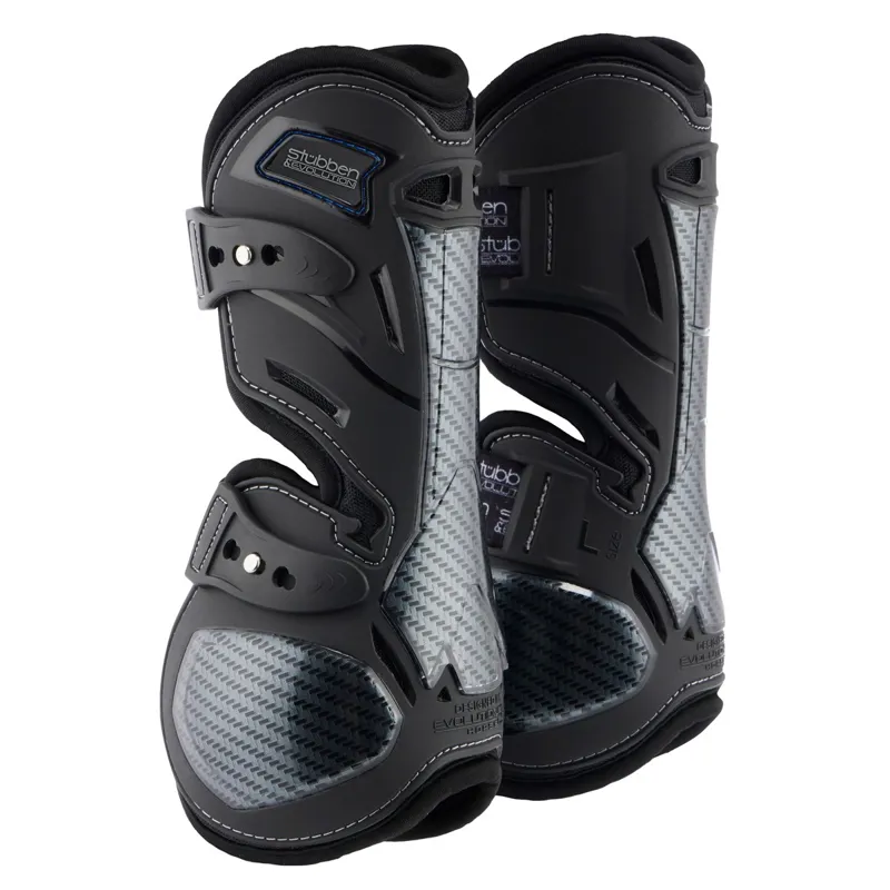 Stubben and Evolution Hybrid Carbon Tendon Boots - Black